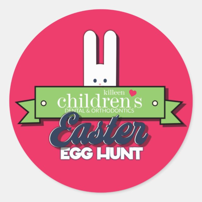 Sticker de chasse aux oeufs de Pâques de Killeen (Devant)