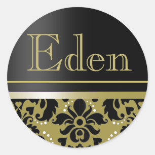 Sticker de chaucer "Eden" (noir/or)