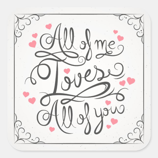Sticker de citation d'amour fantasque inspirationn (Devant)