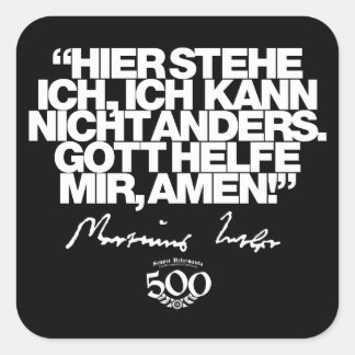 Sticker de citation Luther du 500e anniversaire de