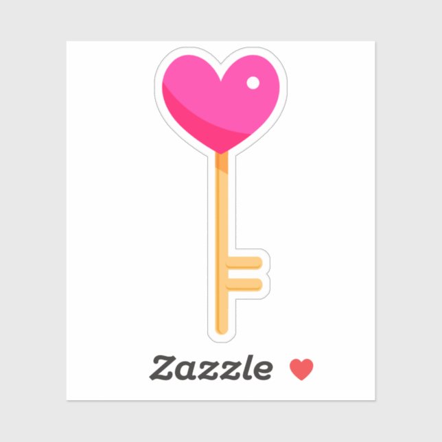 Sticker de clé cardiaque (Feuille)