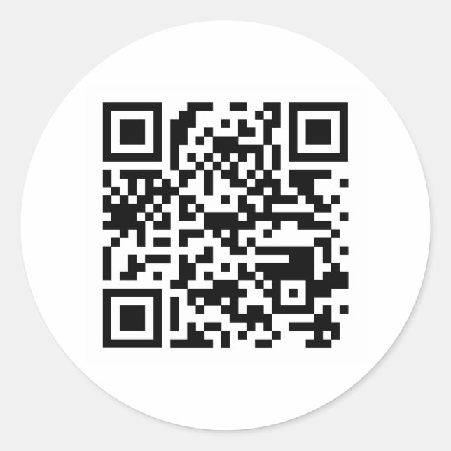 Sticker de code QR - Arrondi (Devant)