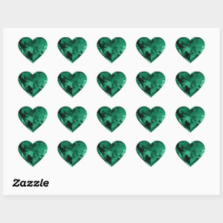Sticker de coeur brillant en cristal de pierre ver