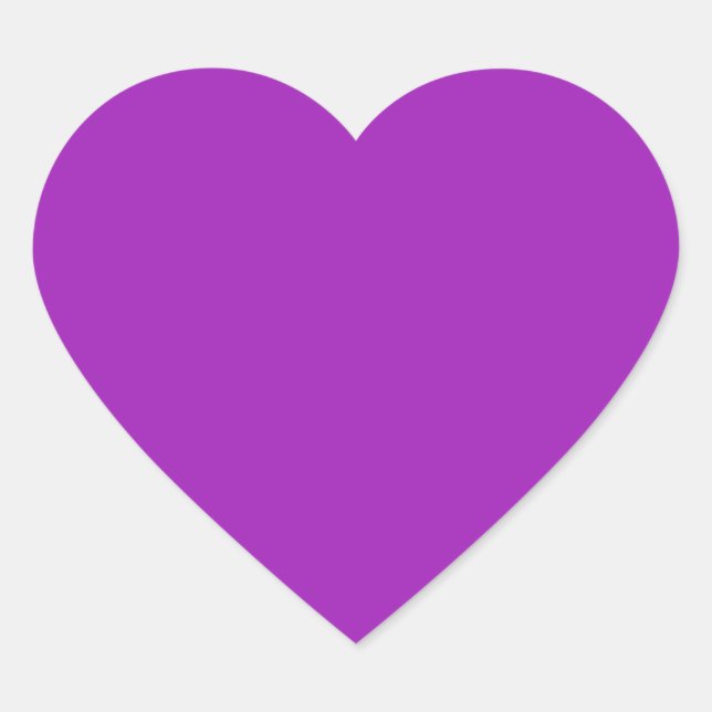 Sticker de coeur de lavande (Devant)