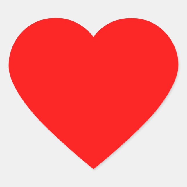 Sticker de coeur rouge (Devant)