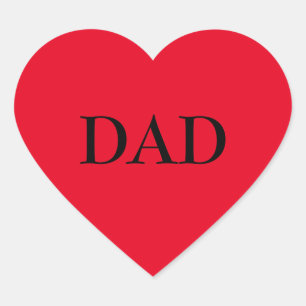Sticker de coeur rouge disant MOM