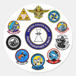 Sticker de commande du photographe de marine