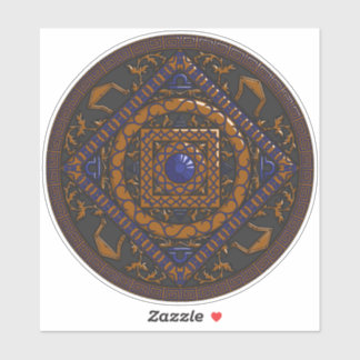 Sticker de contour de Libra Mandala