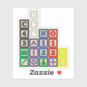 Sticker de contour pour blocs de futur chimiste