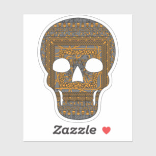 Sticker de contours du crâne d'Halloween