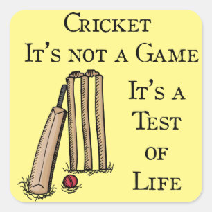 Sticker de correspondance de test de cricket