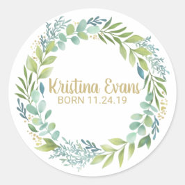 Sticker de couronne végétale Eucalyptus Botanique