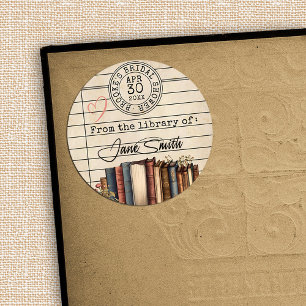 Sticker de couverture de Fête des mariées vintage