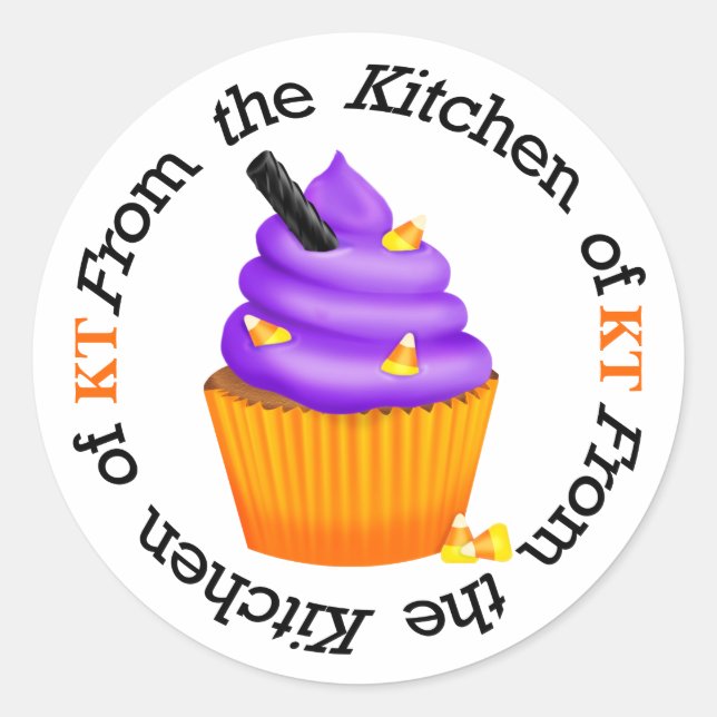 Sticker de cuisine Halloween Cupcake - SRF (Devant)