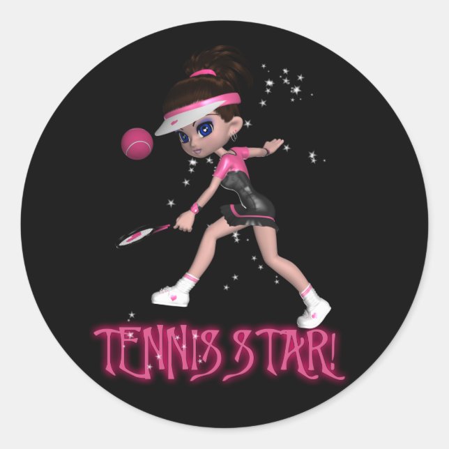 Sticker de début de tennis (Devant)