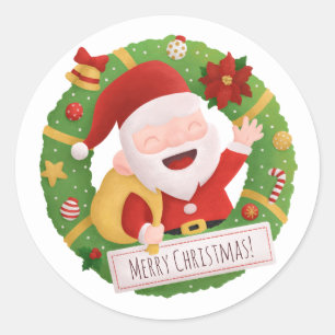 Sticker de décoration en fer du Père Noël