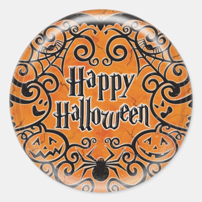 Sticker de design de défilement pour Halloween KRW (Devant)