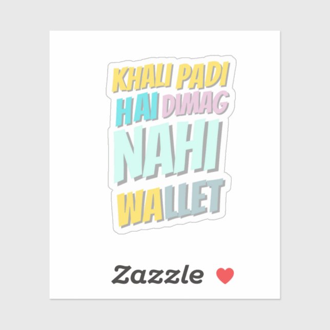 Sticker de devis en hindi (Feuille)