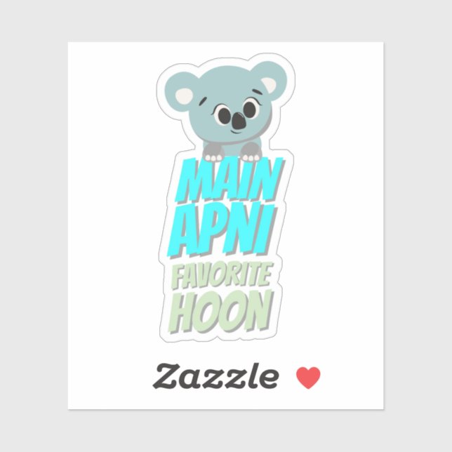 Sticker de devis Hindi Bollywood (Feuille)