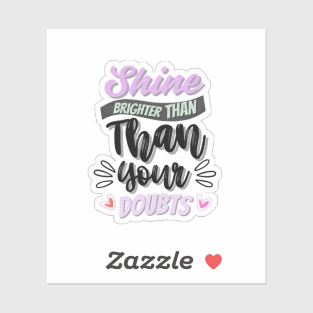 Sticker de devis inspirant (Feuille)