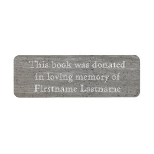 Sticker de don de livre marbre