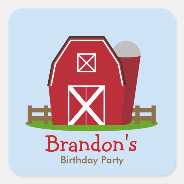 Sticker de fête d'anniversaire personnalisé de la  (Devant)