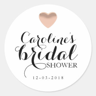 Sticker de Fête des mariées or Love Heart Rose