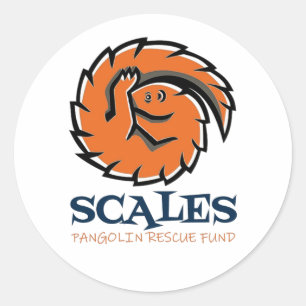 Sticker de fonds de Secourt Pangolin