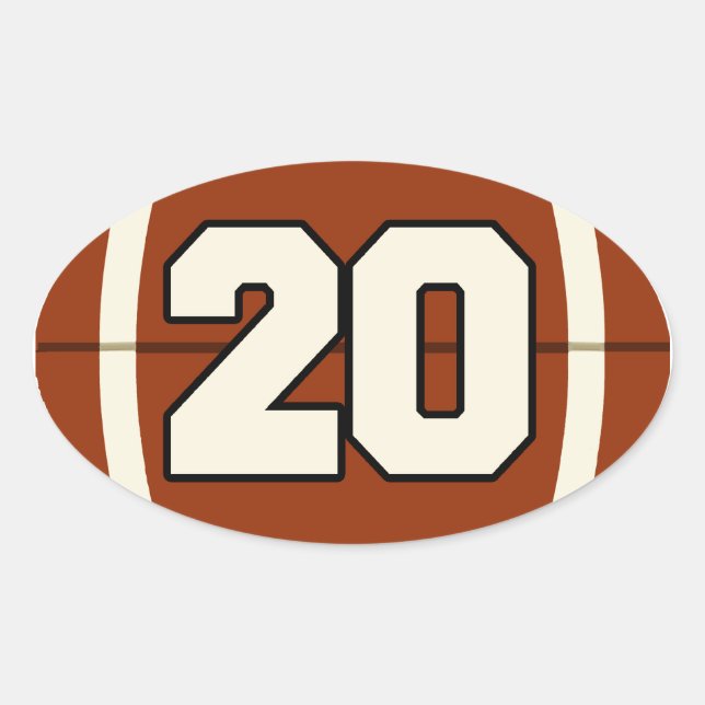Sticker de football numéro 20 (Devant)