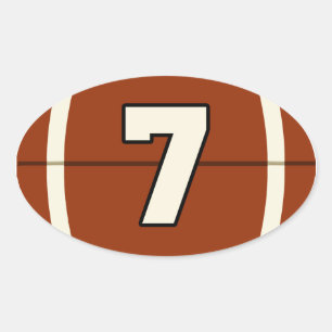 Sticker de football numéro 7