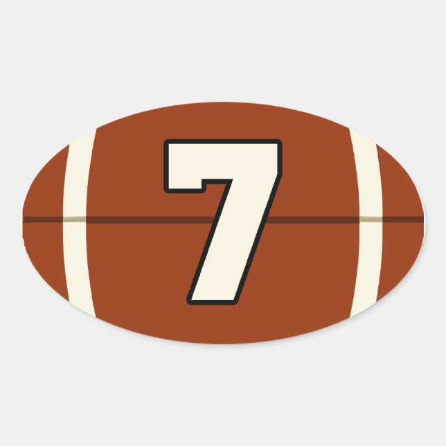Sticker de football numéro 7 (Devant)