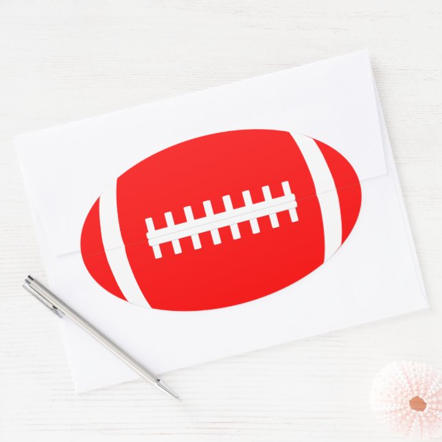 Sticker de football rouge (Enveloppe)