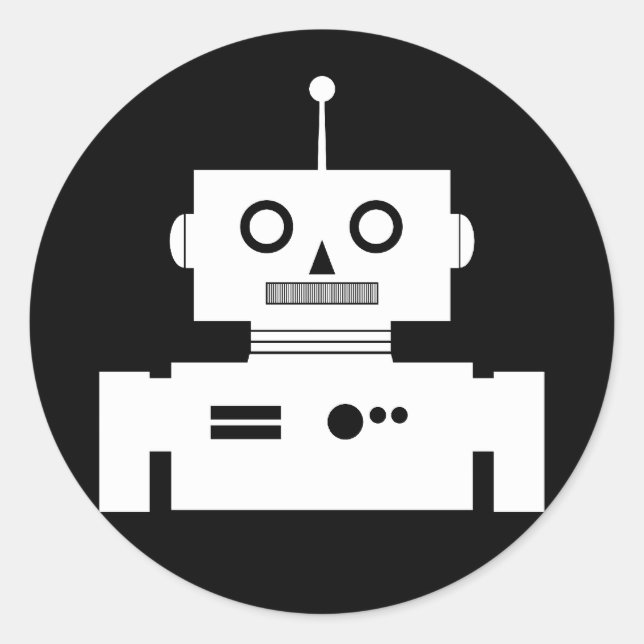Sticker de forme robotique rétroactive (Devant)