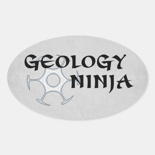 Sticker de géologie Ninja (Devant)