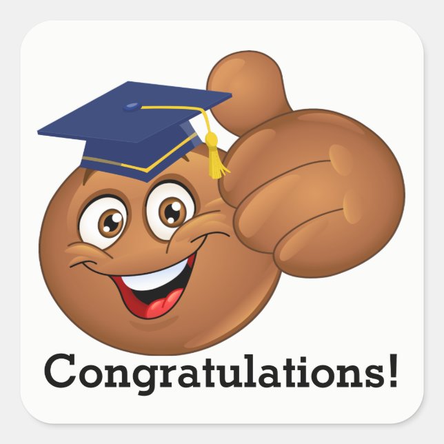 Sticker de graduation de sourire (Devant)