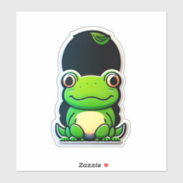 Sticker de grenouille Assortiments un saut au-dess