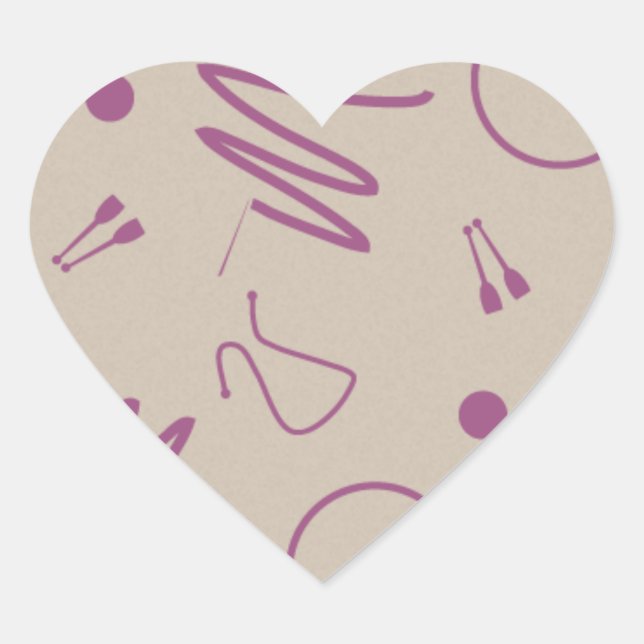 Sticker de gymnastique rythmique (Devant)