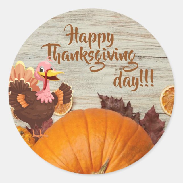 Sticker de jour bon thanksgiving (Devant)