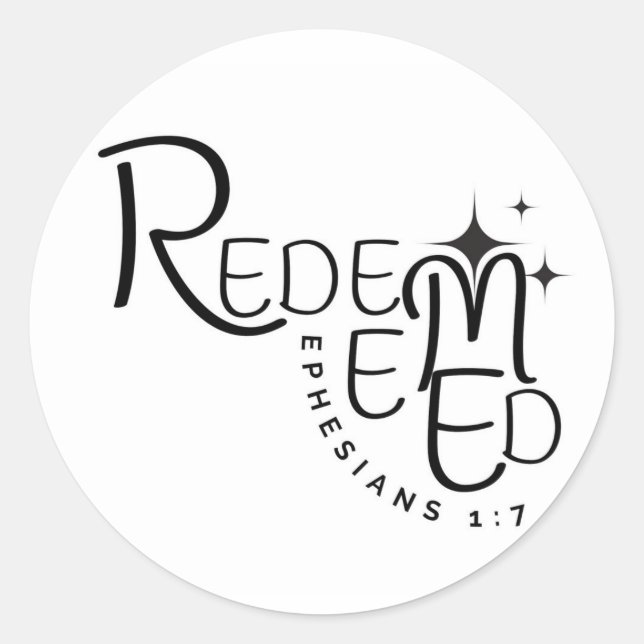 Sticker de la Bible Chrétien Racheté (Devant)
