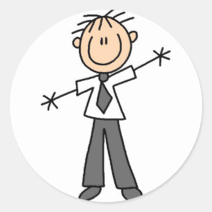 Sticker de la figure de bâton papa