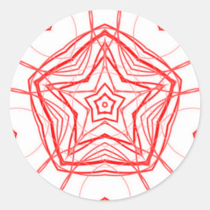 Sticker de la géométrie sacrée du coeur de l'étoil