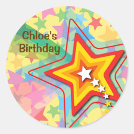 Sticker de la partie Anniversaire de enfant de l'a