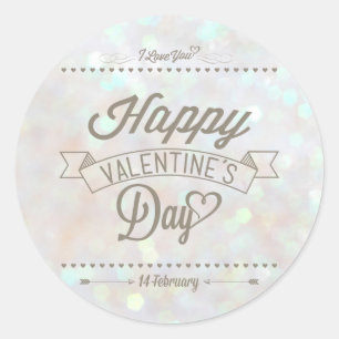 Sticker de la Parties scintillant subtile blanche