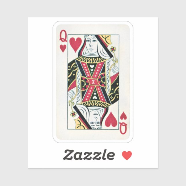 Sticker de la Reine des Coeurs (Feuille)