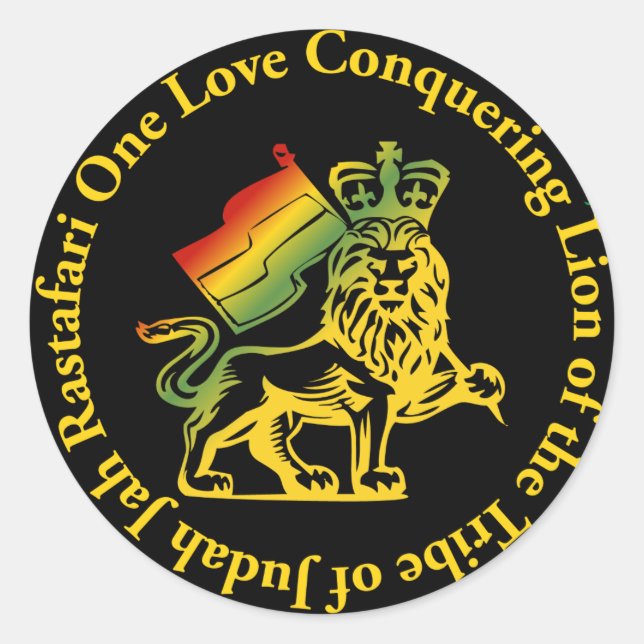 Sticker de l'amour pour le lion de Juda (Devant)