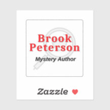 Sticker de l'auteur du mystère Brook Peterson