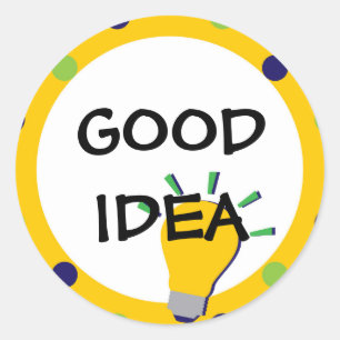 Sticker de l'école de bonne idée avec lampe