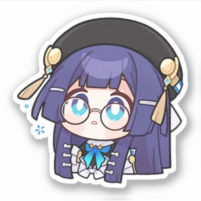 Sticker de l'étoile de Honkai Chibi Pela (Devant)