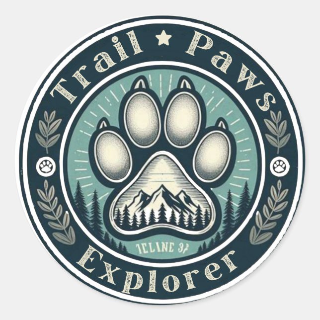 Sticker de l'Explorateur de pattes de piste (Devant)