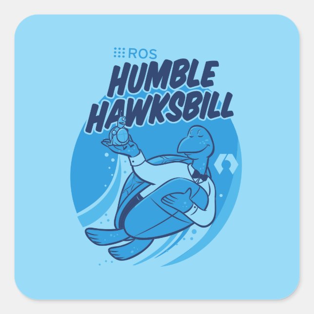 Sticker de libération ROS Humble Hawksbill (Devant)